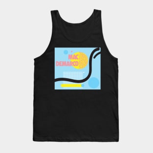 Mac DemARcO 80s Styled Record Sleeve Aesthetic Design Tank Top